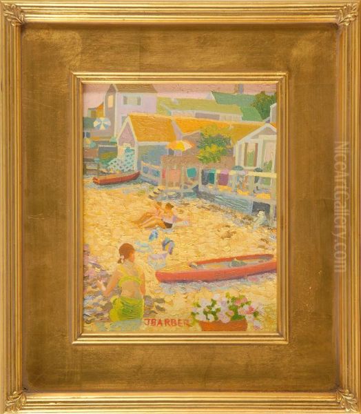 Provincetown Beach. Signed Lower Center J. Barber