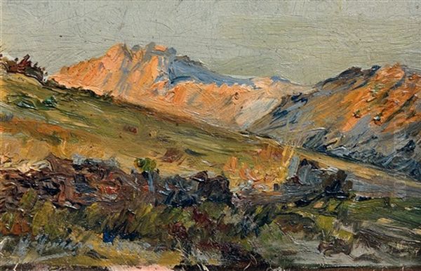 Cerros Oil Painting by Carlos Maria Herrera