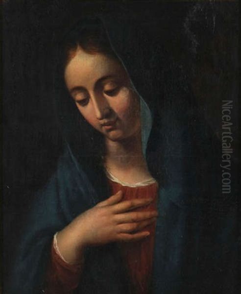 La Vierge Marie Oil Painting by Guillaume Jacques Herreyns