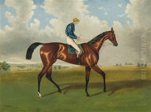 Hippia. Winner Of The Oaks Oil Painting by Benjamin Herring Jr.