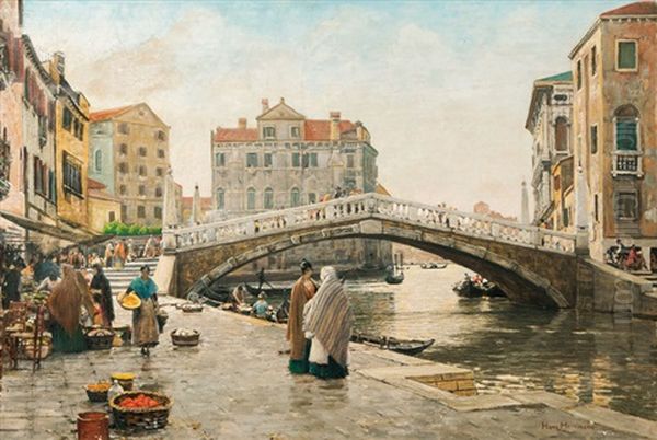 Venice - Cannaregio Oil Painting by Hans Herrmann