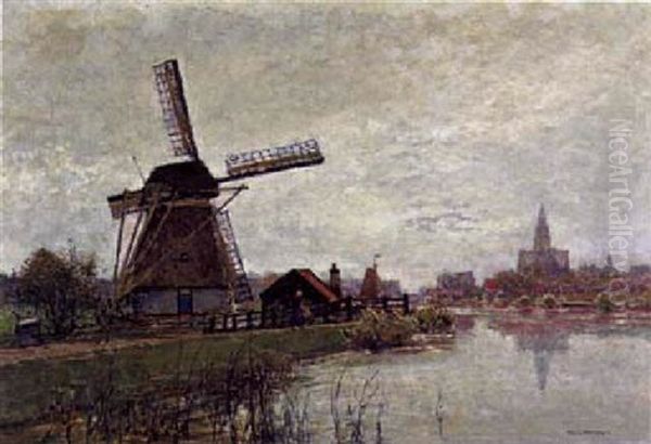 Motiv Aus Holland Oil Painting by Hans Herrmann