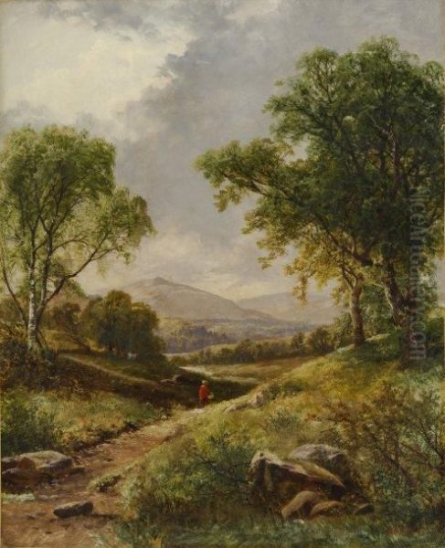 Paysanne Au Chemin Oil Painting by Thomas Stanley Barber