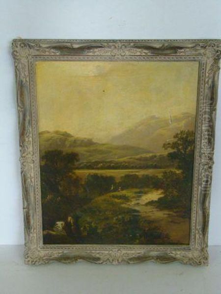 English Landscape Scenes Oil Painting by Thomas Stanley Barber