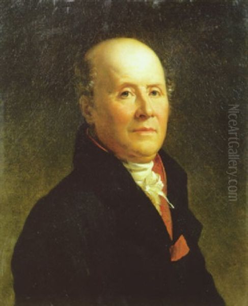 Portrait Du Docteur Antoine Dubois Oil Painting by Louis Hersent