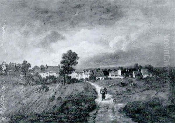 Les Abords Du Village by Emile Antoine Francois Herson