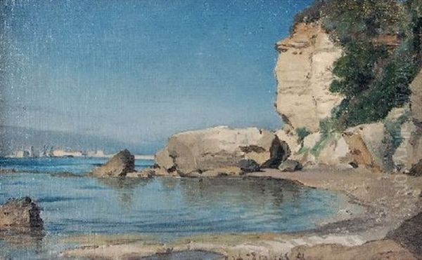 Italienische Landschaft Oil Painting by Albert Hertel