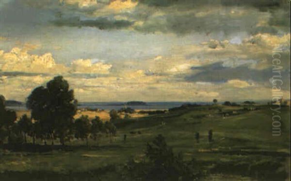 Motiv Auf Rugen-vilm Oil Painting by Albert Hertel