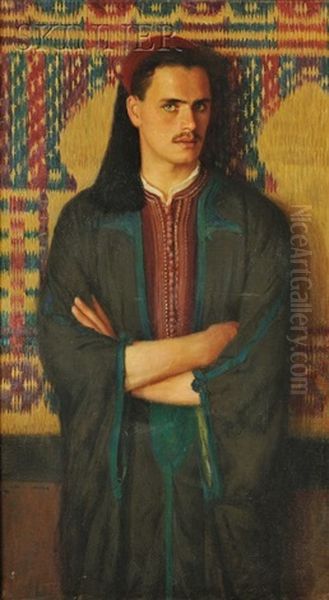 Mohamed Ben Hadge Abdeslam Djedidi Oil Painting by Albert Herter