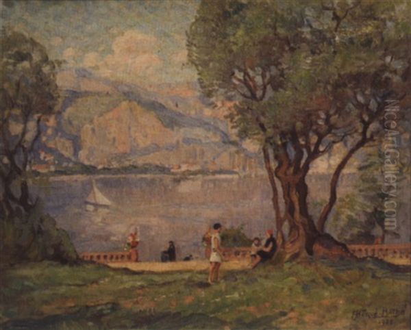 Beaulieu-sur-mer by Jules-Alfred Herve-Mathe