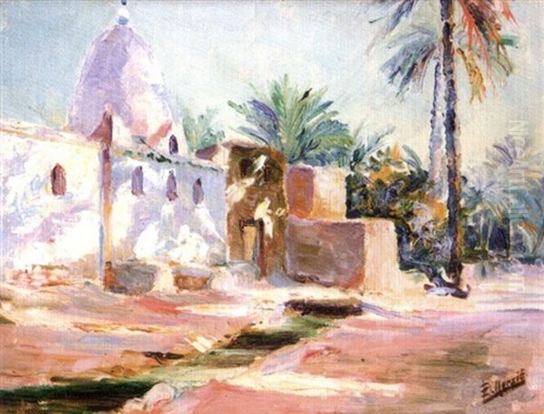 La Villa Blanche Oil Painting by Edouard Herzig