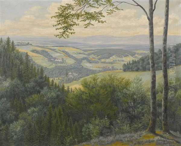 Wynigerberge Oil Painting by Gottfried Herzig