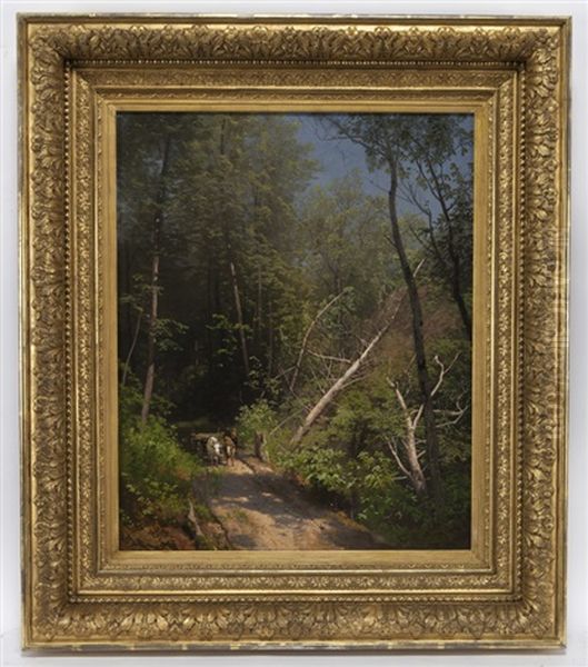 In The Woods Oil Painting by Hermann Herzog