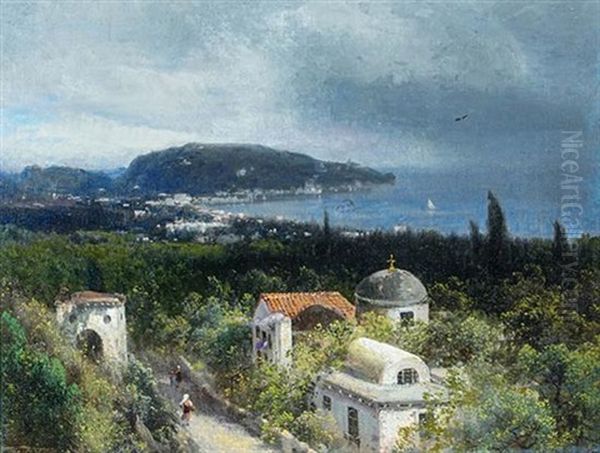 Mediterranean View by Hermann Herzog