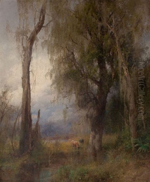 Lazy Days, Everglades Oil Painting by Hermann Herzog