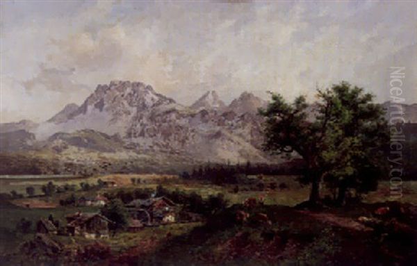 Vorgebirgslandschaft Oil Painting by Hermann Herzog