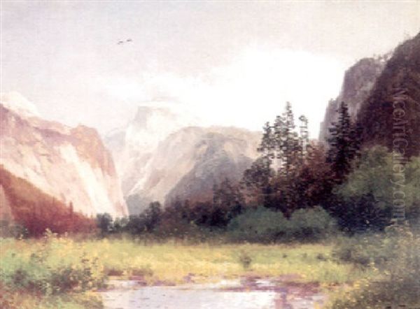 South Dome And Royal Arch, Yosemite Oil Painting by Hermann Herzog