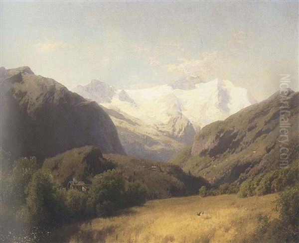 Jungfrau Mountains by Hermann Herzog