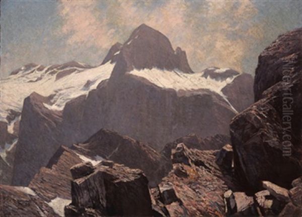 Der Triglav, Vom Gipfel Des Razans, Julische Alpen by Bruno Hess