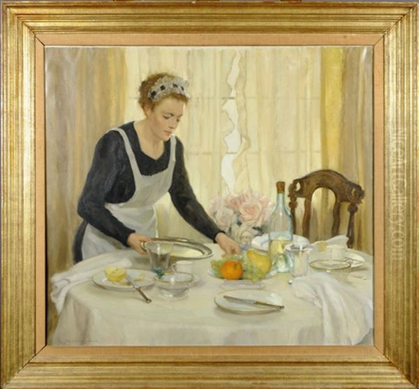 La Femme De Chambre Oil Painting by Marcel Hess