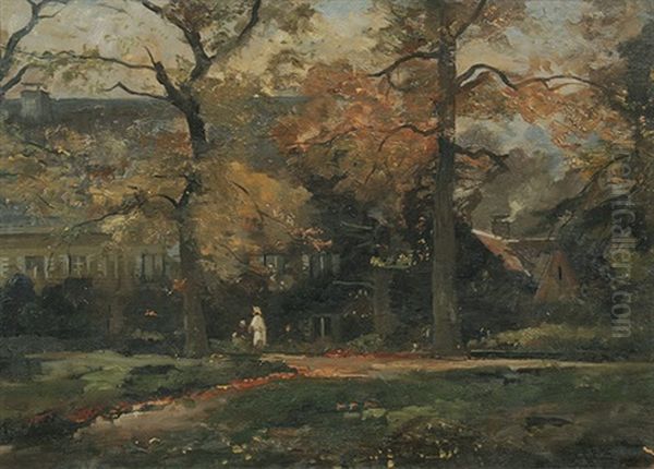 Haus Im Park Oil Painting by Georg Hesse