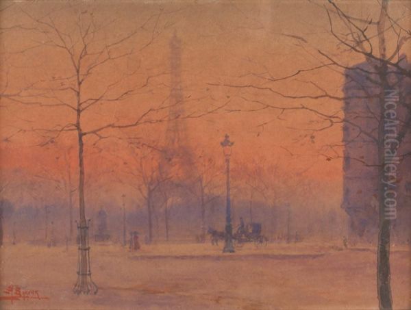 Champ De Mars, La Tour Eiffel by Antoine Barbier