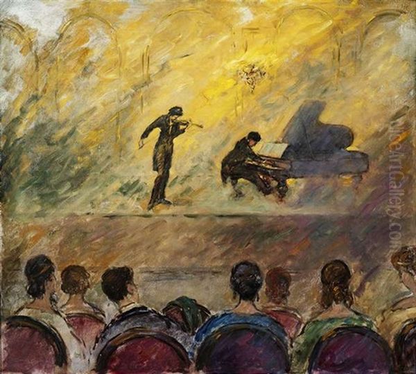 Das Konzert Oil Painting by Rudolf Hesse