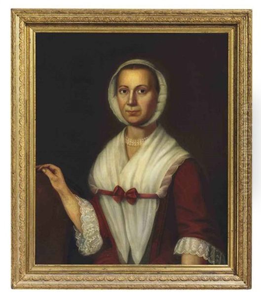 Portrait Of Mary Magdelena Ruhl Oil Painting by John Hesselius