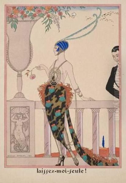 Laissez-moi Seule ! Oil Painting by Georges Barbier