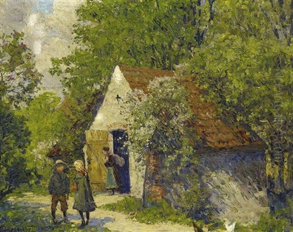 Sommertag Oil Painting by Carl Hessmert