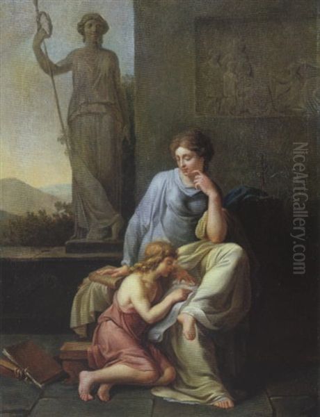 Szene Aus Der Griechischen Sage Oil Painting by Philipp Friedrich Von Hetsch