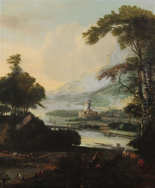 Paysage Oil Painting by Jacob De Heusch