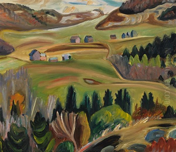 Landscape Oil Painting by Efa Prudence Heward