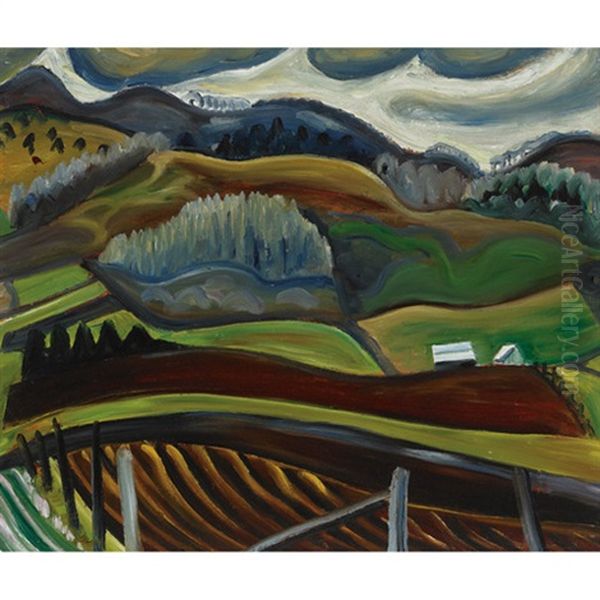 Eastern Townships Oil Painting by Efa Prudence Heward