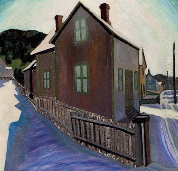 The Corner House (possibly Haliburton) Oil Painting by Efa Prudence Heward