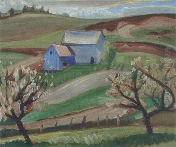 Spring, Knowlton, Quebec Oil Painting by Prudence (Efa P.) Heward