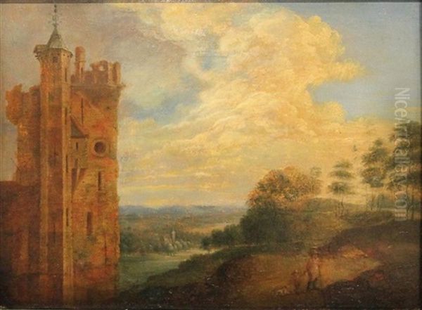 Landscape Oil Painting by Jan Van Der Heyden