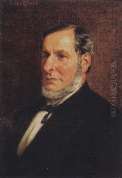 Mannerportrat Oil Painting by Otto Johann Heinrich Heyden