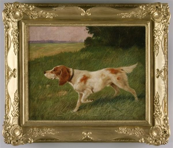 The Pointer Oil Painting by Arthur Heyer