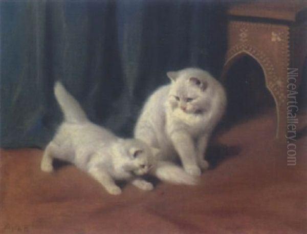 Katzen Oil Painting by Arthur Heyer