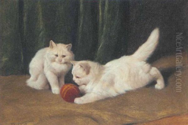 Playing Ball Oil Painting by Arthur Heyer