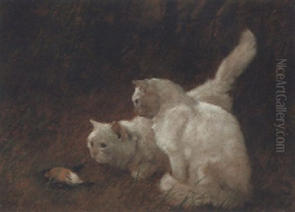 A Watchful Eye Oil Painting by Arthur Heyer