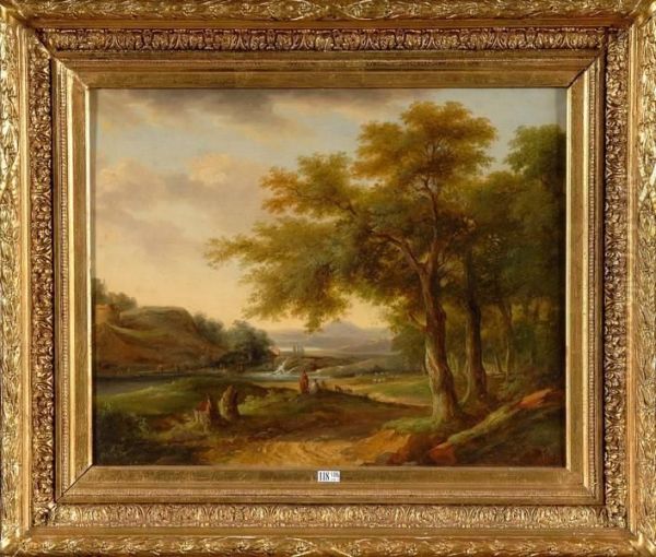 Paysage Anime Oil Painting by Pieter Bartholomeusz. Barbiers IV