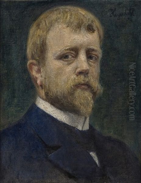 Self-portrait by Hans Olaf Heyerdahl