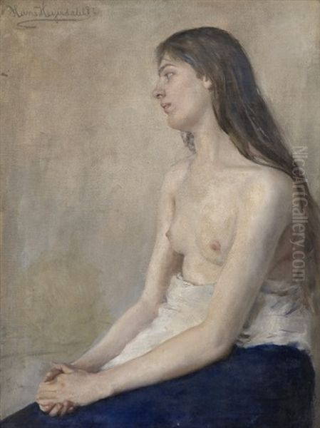 Nude Oil Painting by Hans Olaf Heyerdahl