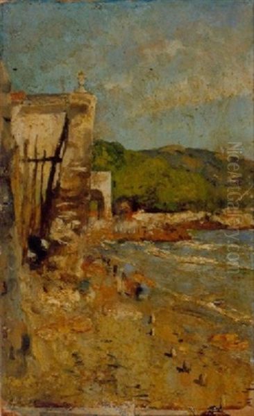 Figures Along A Mediterranean Shore by Hans Olaf Heyerdahl