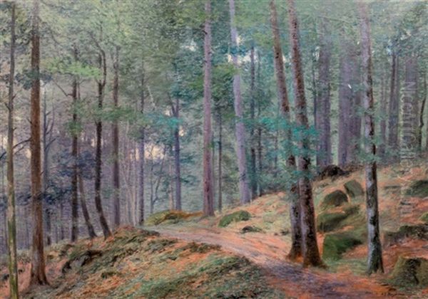 Sous-bois Oil Painting by Adrien Joseph Heymans