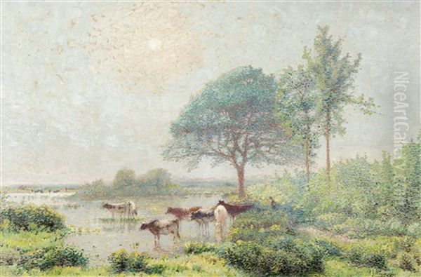 La Bruine Oil Painting by Adriaan Josef Heymans