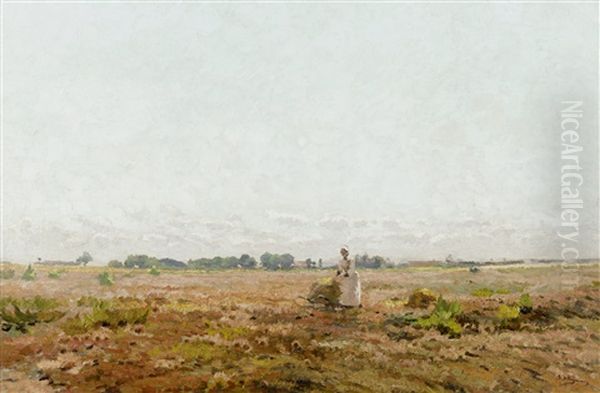 Le Travail Aux Champs Oil Painting by Adriaan Josef Heymans