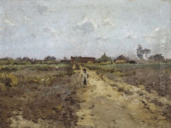 Zomer Te Kalmthout Oil Painting by Adriaan Josef Heymans